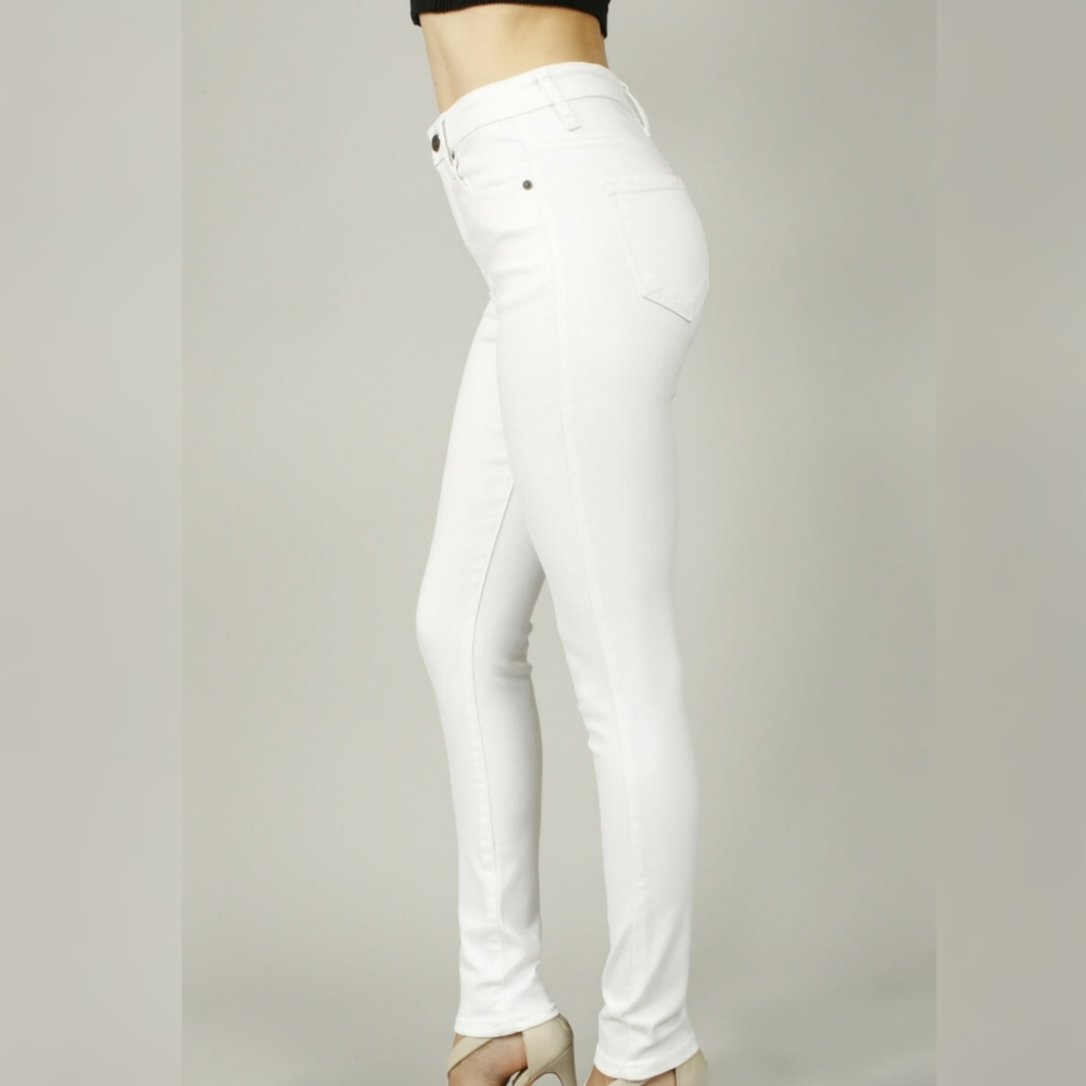 High Rise White Jeans - Picture 3 of 7